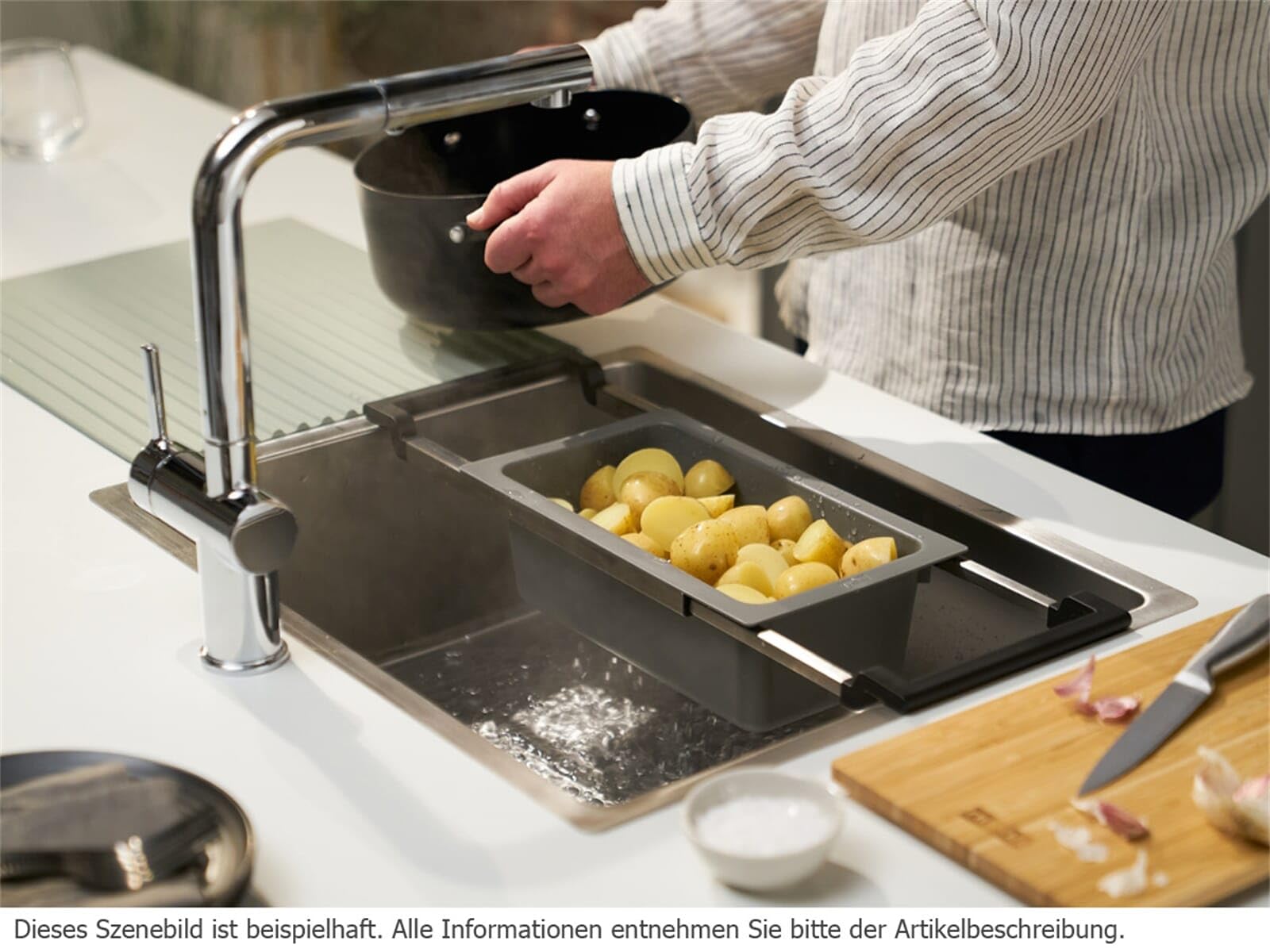 FRANKE All-In Universal Kitchen Sink Accessory System - AIUS300, Gray