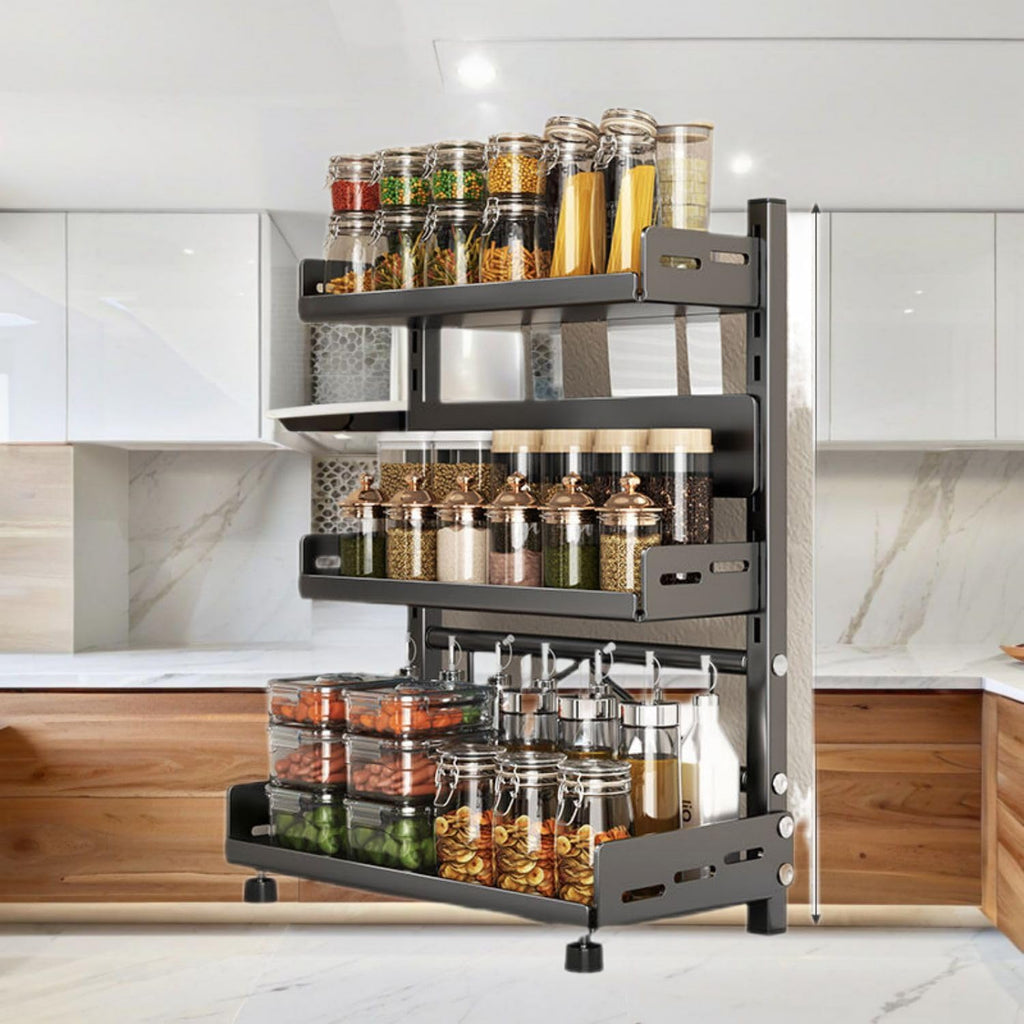 厨房 Kitchen Gadgets, Cook Accessories 调料置物架 Sink Organizers and Storage 台面多功能筷子刀架调味品厨具用品收纳架多层架子 KCookware Accessories - 1905